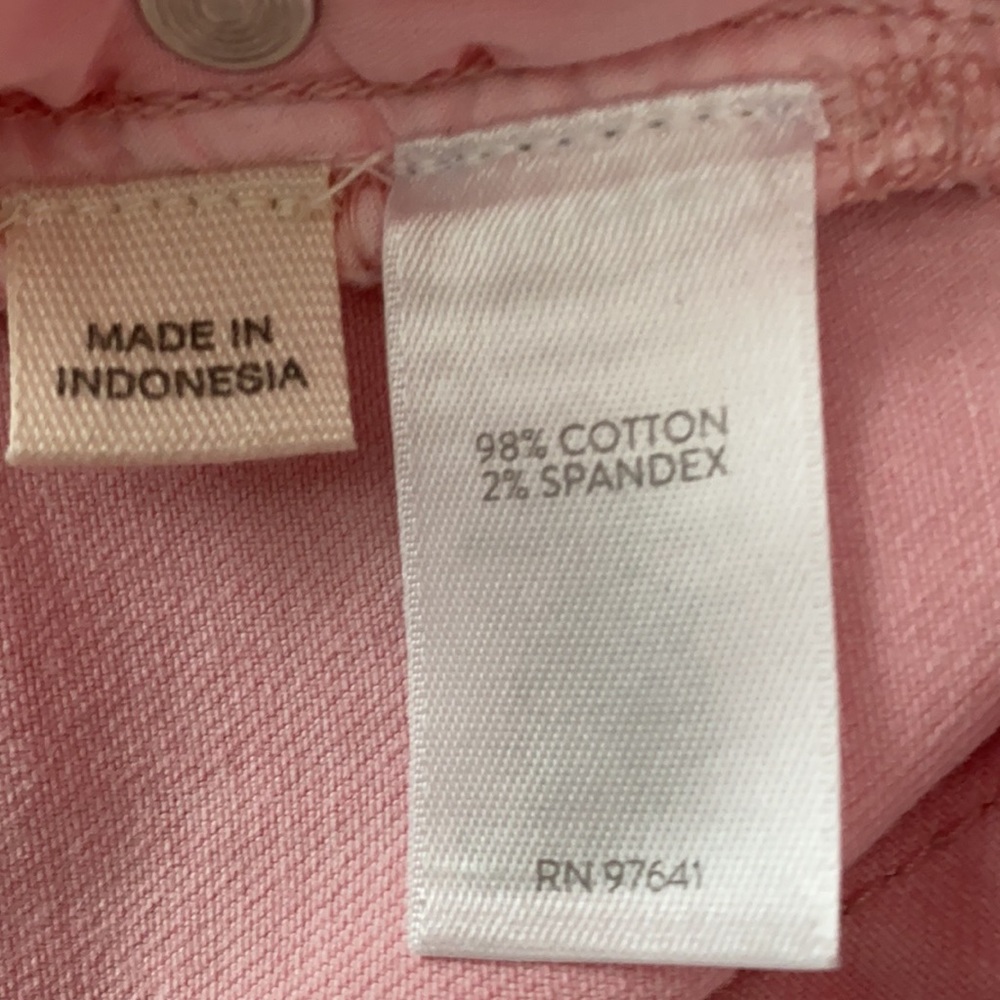 J.Jill authentic fit cropped pink jeans Size 10 Tall - Picture 9 of 9
